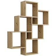 FMD Nástěnná police s 8 přihrádkami dub artisan - Shelf