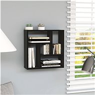 Nástěnná police černá 45,1 x 16 x 45,1 cm dřevotříska - Shelf