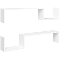 Nástěnné police 2 ks bílé 100 x 15 x 20 cm dřevotříska - Shelf