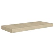 Plovoucí nástěnná police dubová 60 x 23,5 x 3,8 cm MDF - Shelf