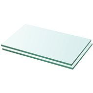 Shelf plates 2 pcs glass clear 30 x 12 cm - Shelf
