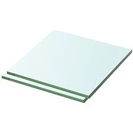 Policové desky 2 ks sklo čiré 30 x 30 cm - Shelf