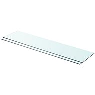 Shelf plates 2 pcs glass clear 90 x 20 cm - Shelf