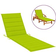 Garden cushion bright green 200 x 70 x 4 cm textile - Pillow Seat