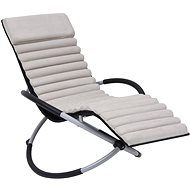 Pad for garden chaise lounge cream suede - Cushion