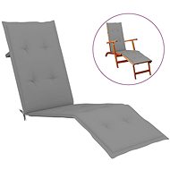Cushion for reclining chair grey (75+105) x 50 x 4 cm - Pillow Seat