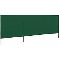 3-piece wind screen green 400×120 cm fabric 44540 - Screen