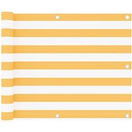 Balcony screen white-yellow 75×600 cm oxford fabric 134903 - Screen