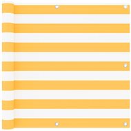 Balcony screen white and yellow 90×400 cm oxford fabric 134905 - Screen