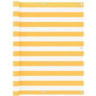 Balcony screen white-yellow 120×300 cm oxford fabric 134908 - Screen