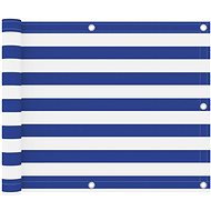 Balcony screen white blue 75×300 cm oxford fabric 134912 - Screen