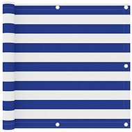 Balcony screen white and blue 90×600 cm oxford fabric 134919 - Screen