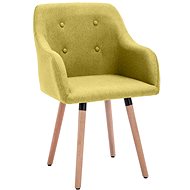 Jídelní židle 2 ks zelené textil - Jídelní židle