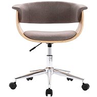 Otočné jídelní židle 4 ks taupe textil - Jídelní židle