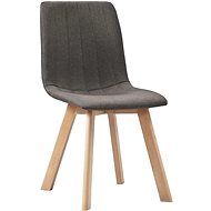 Jídelní židle 2 ks taupe textil - Jídelní židle