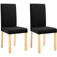 Jídelní židle 2 ks černé textil - Jídelní židle