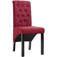 Jídelní židle 2 ks vínové textil - Jídelní židle