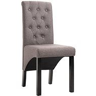 Jídelní židle 2 ks taupe textil - Jídelní židle
