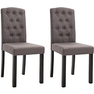 Jídelní židle 2 ks taupe textil - Jídelní židle