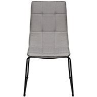 Jídelní židle 6 ks světle šedé textil - Jídelní židle