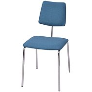 Jídelní židle 6 ks modré textil - Jídelní židle