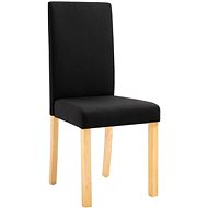 Jídelní židle 6 ks černé textil - Jídelní židle