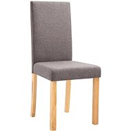 Jídelní židle 6 ks taupe textil - Jídelní židle