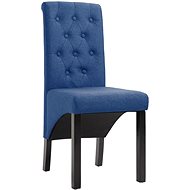 Jídelní židle 4 ks modré textil - Jídelní židle