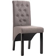 Jídelní židle 4 ks taupe textil - Jídelní židle