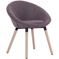 Jídelní židle 4 ks taupe textil - Jídelní židle