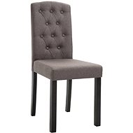 Jídelní židle 6 ks taupe textil - Jídelní židle