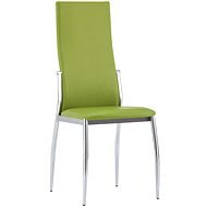 Jídelní židle 6 ks zelené umělá kůže - Jídelní židle