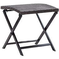 Folding Chair Polyrattan Brown 45772 - Garden Stool