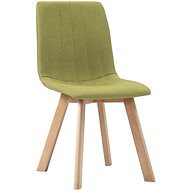 Jídelní židle 6 ks zelené textil - Jídelní židle