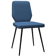 Jídelní židle 6 ks modré textil - Jídelní židle
