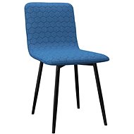 Jídelní židle 4 ks modré textil - Jídelní židle