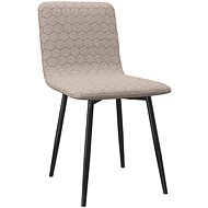 Jídelní židle 2 ks taupe textil - Jídelní židle
