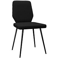 Jídelní židle 4 ks černé textil - Jídelní židle