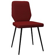 Jídelní židle 2 ks vínové textil - Jídelní židle