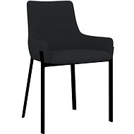 Jídelní židle 2 ks černé textil - Jídelní židle
