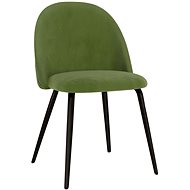 Jídelní židle 2 ks zelené textil - Jídelní židle