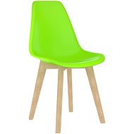 Jídelní židle 4 ks zelené plast - Jídelní židle