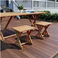 Garden Chair, 42 x 35 x 45cm, Solid Teak Wood 245501 - Stool