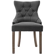 Jídelní židle 4 ks šedé textil - Jídelní židle