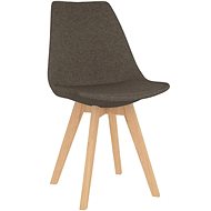 Jídelní židle 6 ks taupe textil - Jídelní židle