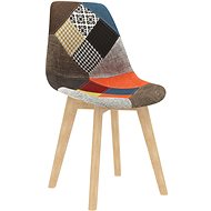 Jídelní židle 6 ks patchwork vícebarevný textil - Jídelní židle