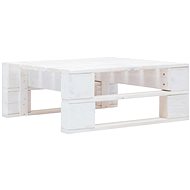 Garden Stool from White Wood Pallets 45758 - Ottoman