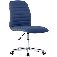 Jídelní židle 4 ks modré textil - Jídelní židle