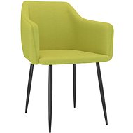 Jídelní židle 4 ks zelené textil - Jídelní židle