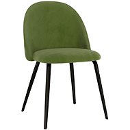 Jídelní židle 4 ks zelené textil - Jídelní židle
